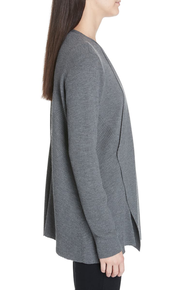 Eileen Fisher Angled Front Shaped Cardigan, Alternate, color, 