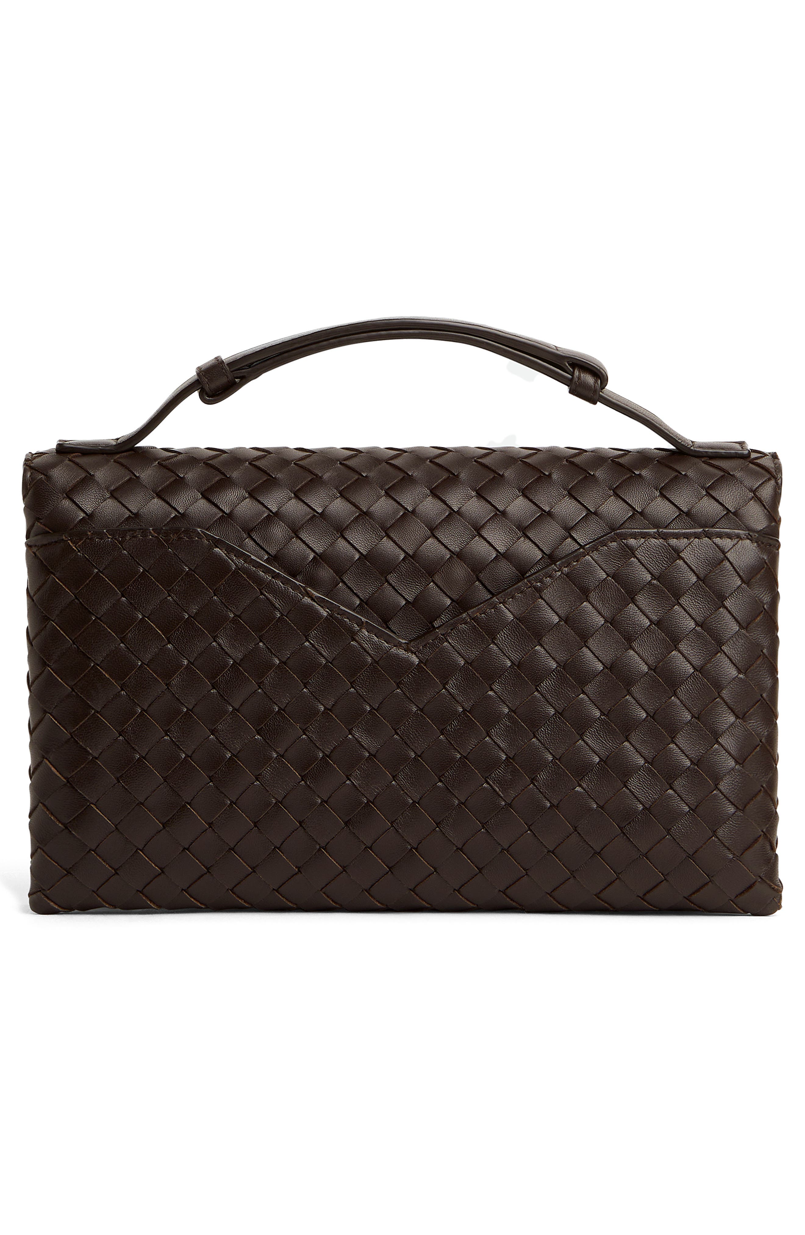 Bottega Veneta Knot Lock Intrecciato Leather Shoulder Bag, Alternate, color, 