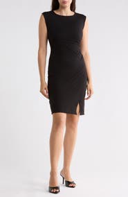 Renee C Side Ruched Knit Dress