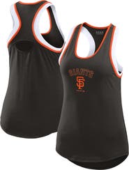 WEAR by Erin Andrews Women's WEAR by Erin Andrews Black San Francisco Giants Colorblock Racerback Tank Top