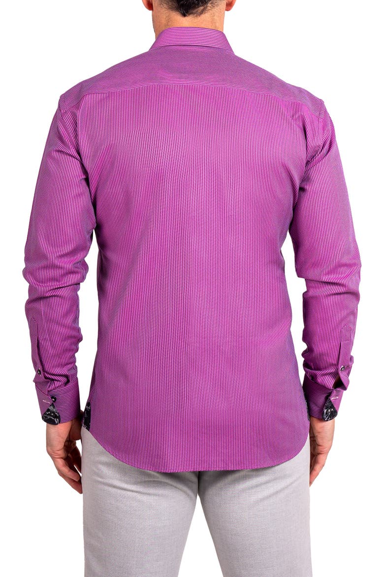 Einstein Ascension Contemporary Fit Button-Up Shirt, Alternate, color, PURPLE