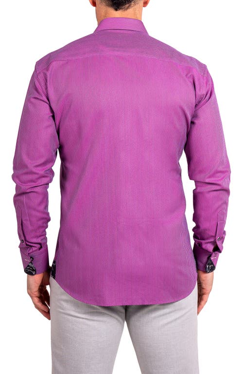 Maceoo Einstein Ascension Contemporary Fit Button-up Shirt In Purple