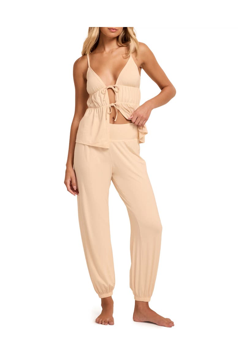 Paulina Cami And Pants Pajama Set, Alternate, color, Light beige