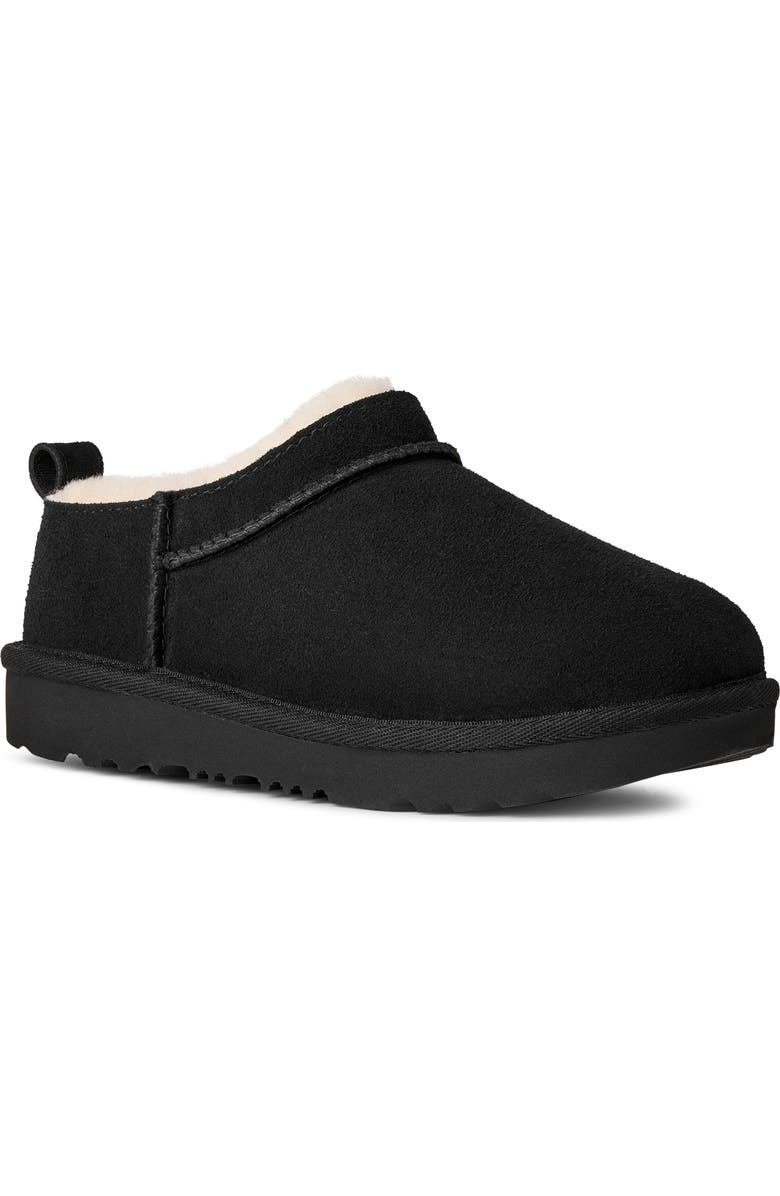 UGG<sup>®</sup> Kids' Classic Micro Boot, Main, color, Black