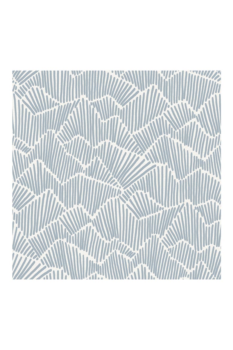 Ridge Valley Peel & Stick Wallpaper, Main, color, BLUE