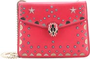 Pre-Owned Bvlgari Serpenti Forever Square Shoulder Bag Laser Cut Leather Small