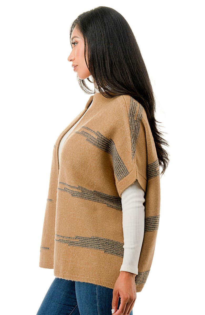 MARCUS ADLER Knit Poncho, Alternate, color, Tan