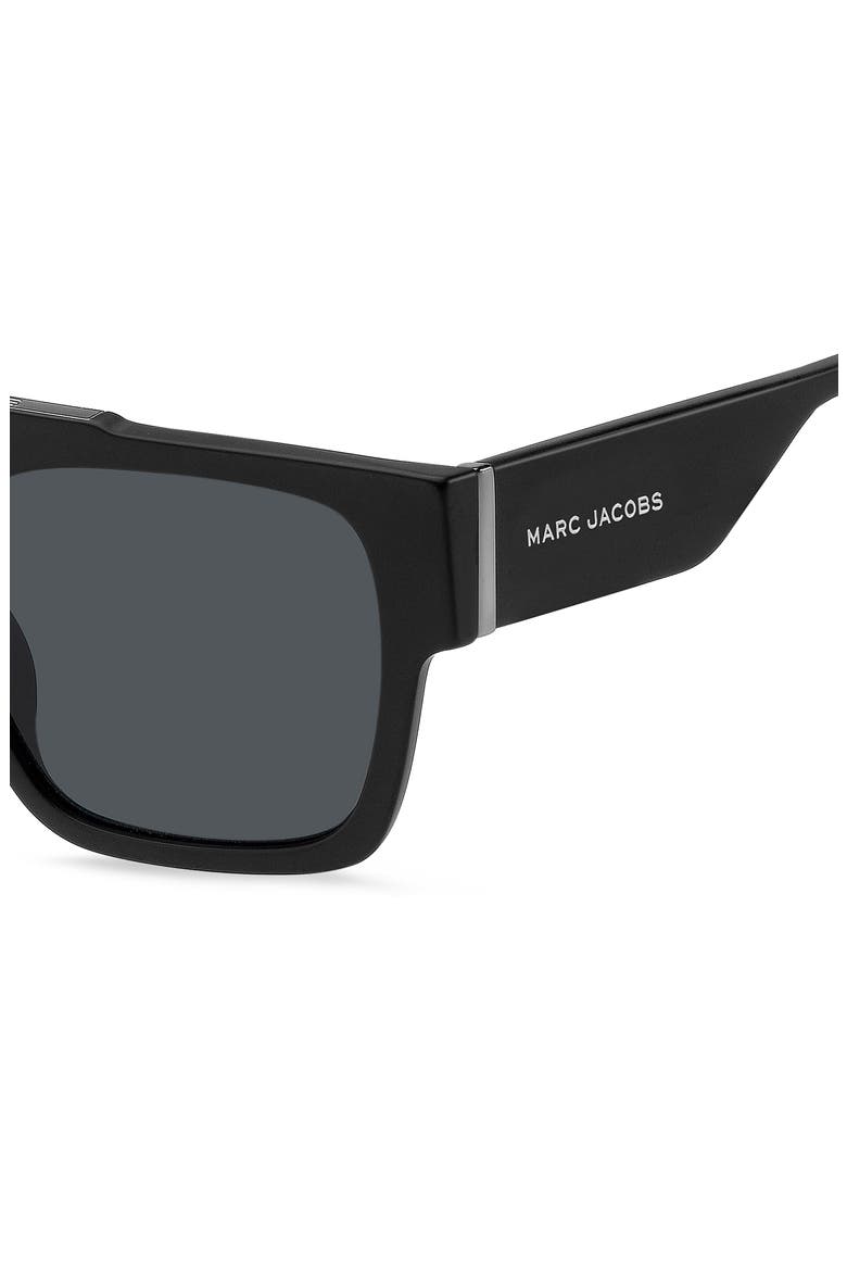 MARC 757/S 53mm Rectangular Sunglasses, Alternate, color, MATTE BLACK