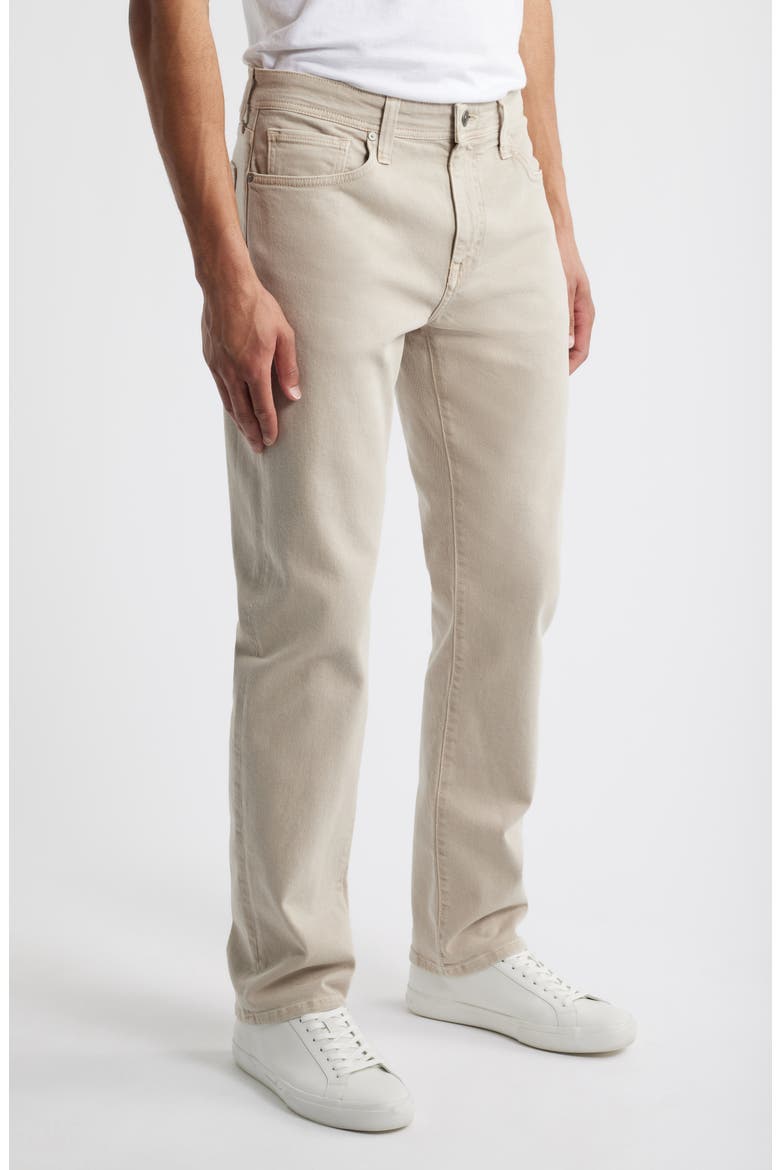 Slim Straight Leg Jeans, Alternate, color, TAN OXFORD