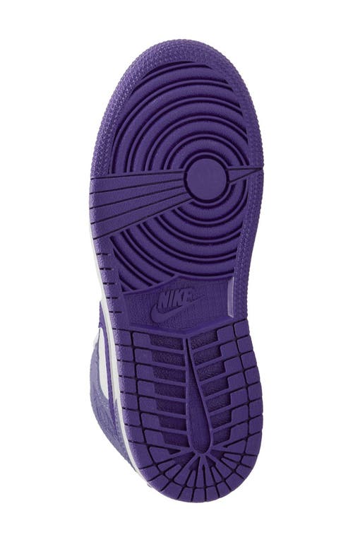 Nike Kids' Air Jordan 1 Mid Sneaker In Purple