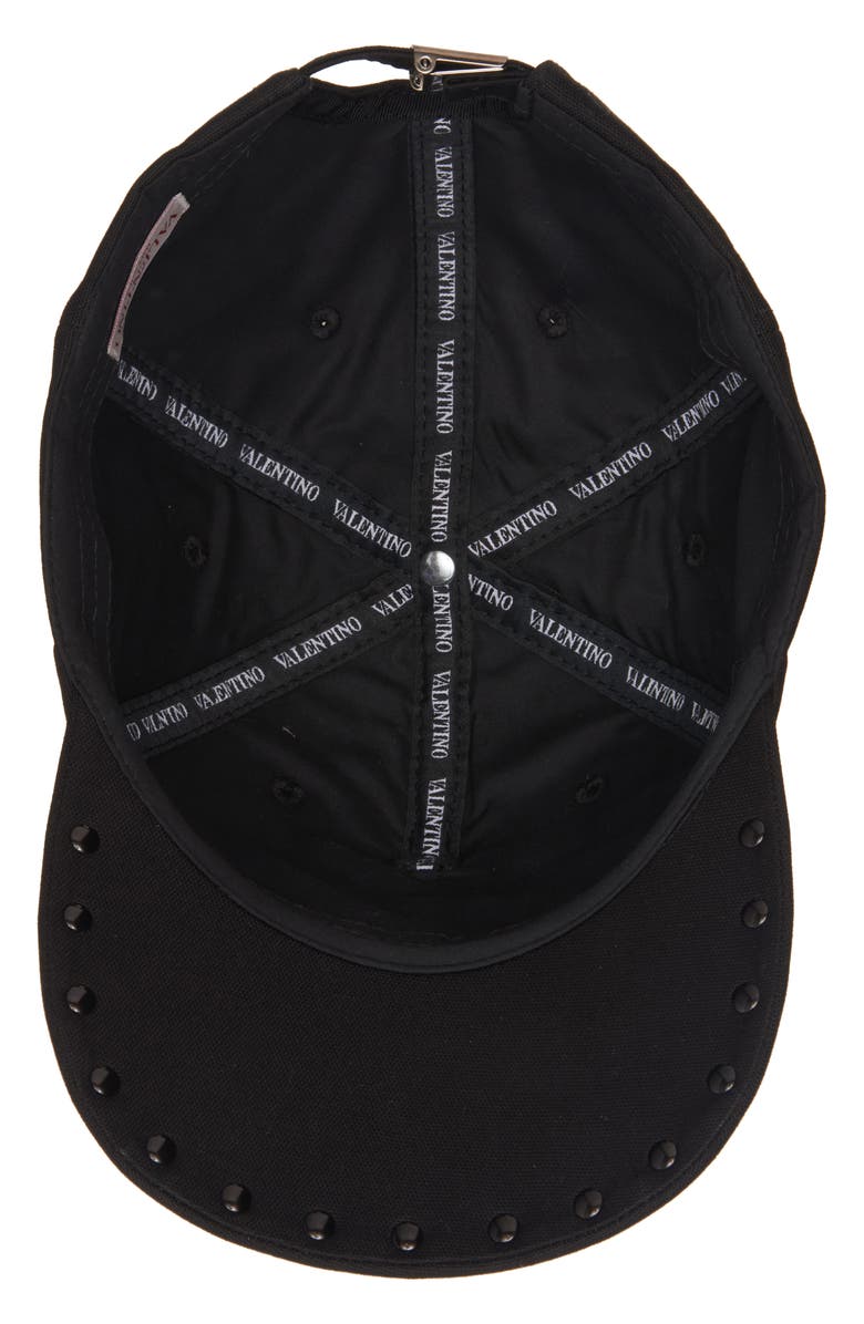 Valentino Garavani Rockstud Baseball Cap, Alternate, color, 