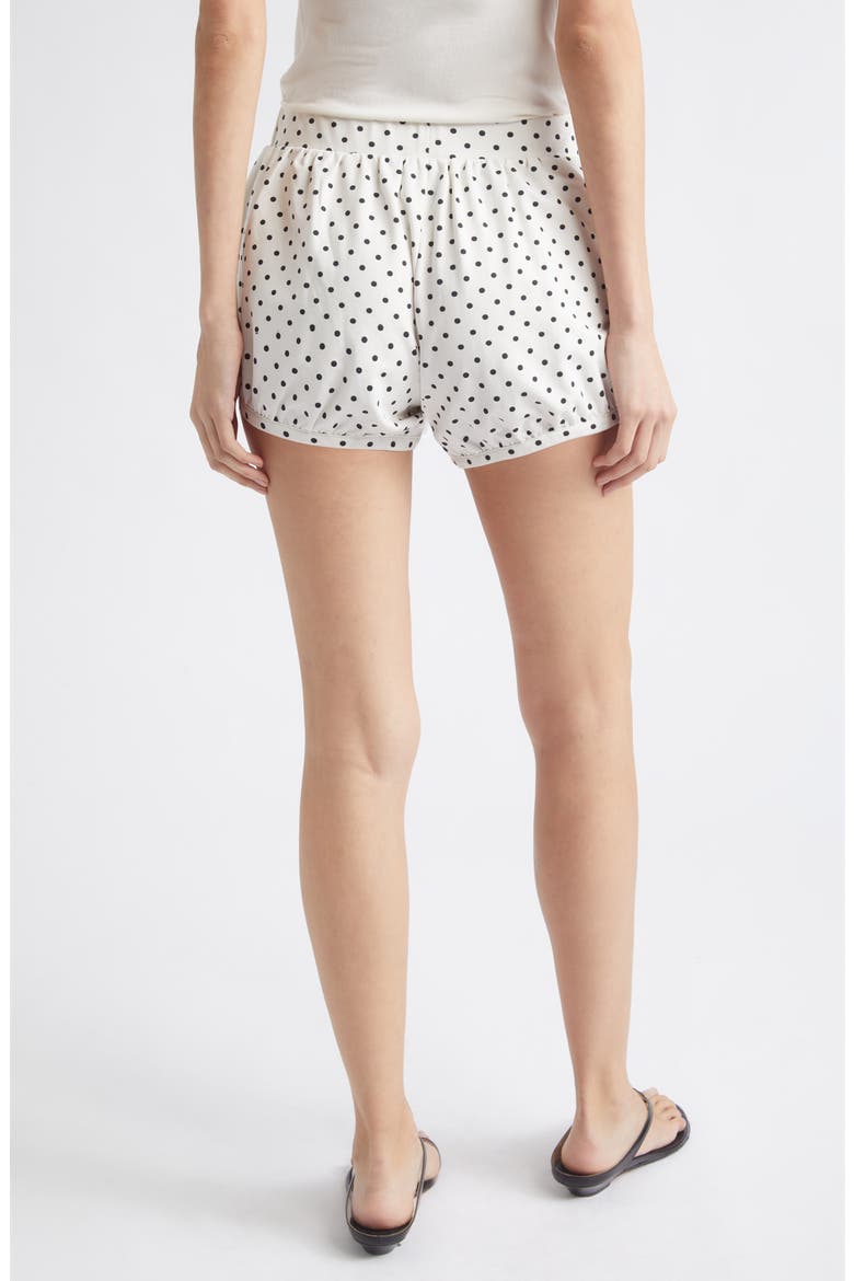 Tommy Polka Dot Shorts, Alternate, color, IVORY BLACK POLKA DOT