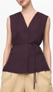MANGO Tie Waist Vest