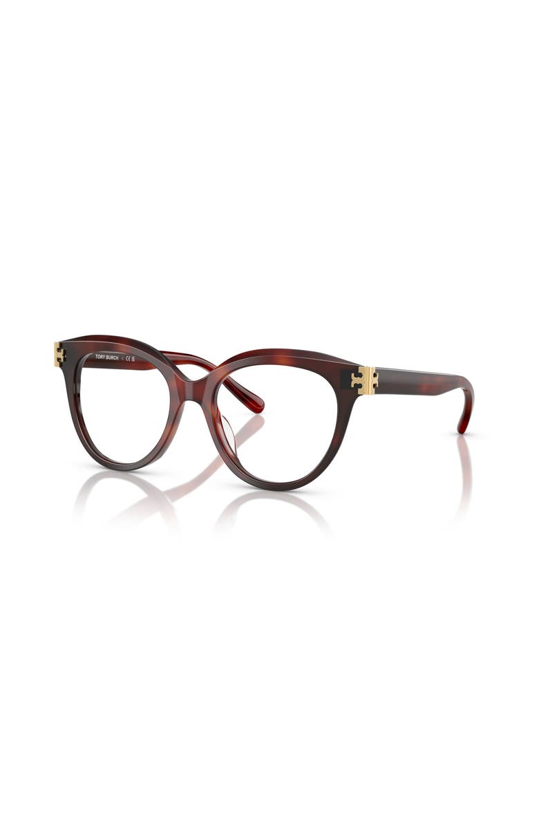 Tory Burch 51mm Phantos optical glasses, Main, color, Tortoise