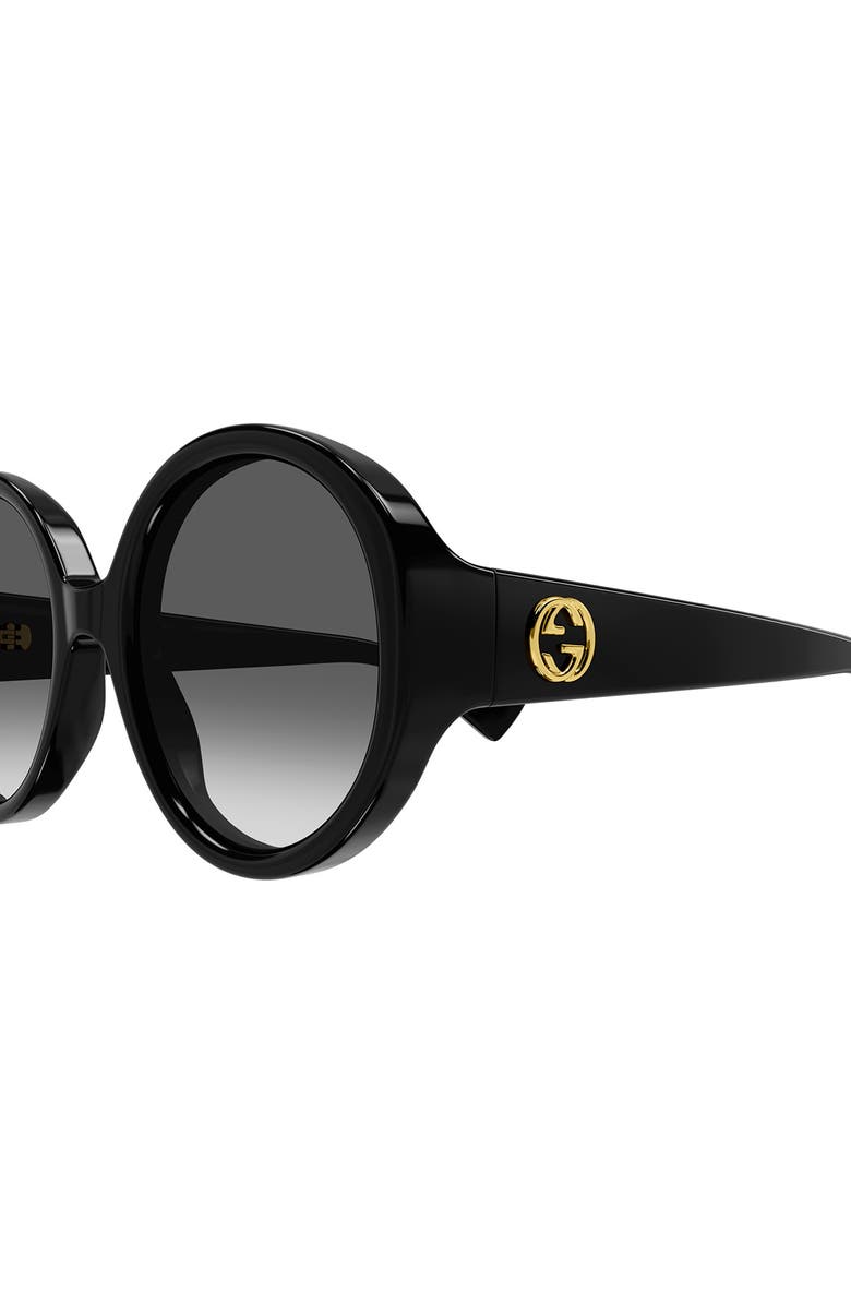 Gucci 56mm Round Sunglasses, Alternate, color, 
