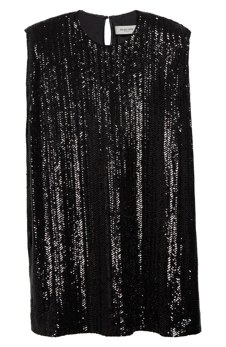 Golden Goose Journey Sequin Minidress, Alternate, color, Black
