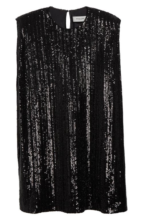 Golden Goose Sequin Mini Dress. In Black