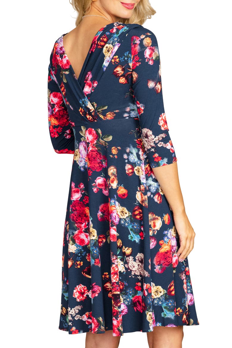 Willow Empire Waist Maternity Dress, Alternate, color, BLUE