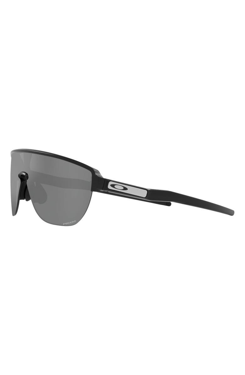 Oakley Corridor 142mm Semi Rimless Prizm<sup>™</sup> Polarized Shield Sunglasses, Alternate, color, Matte Black