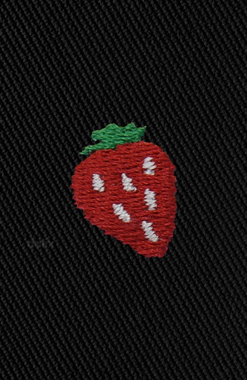 Dalix Lil Strawberry Bucket Hat In Black