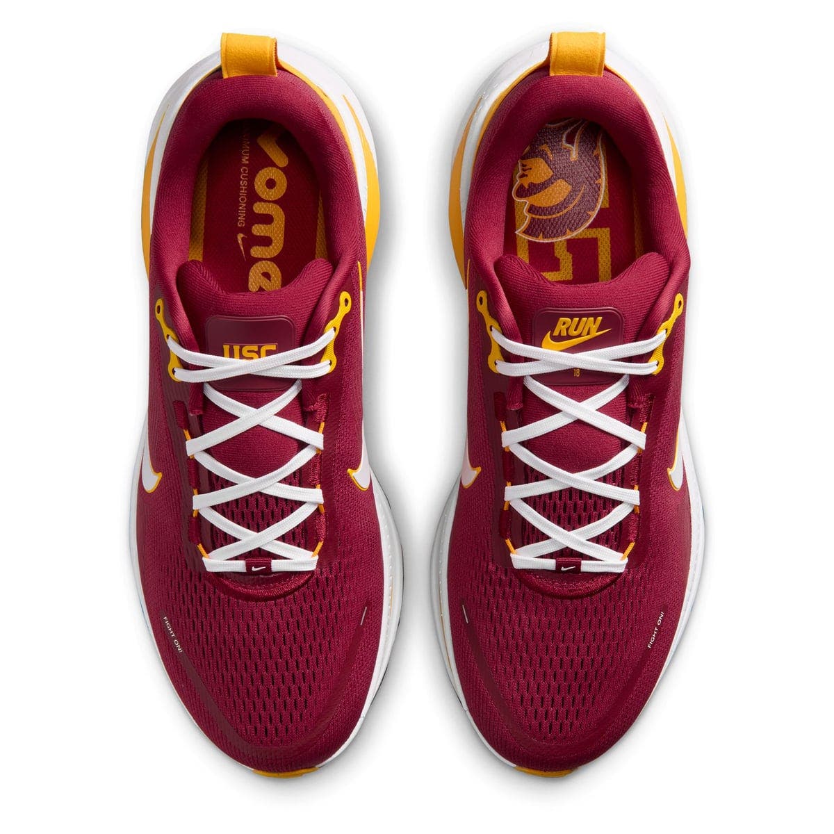 Men's Nike USC Trojans Vomero 18 Running Shoes, Alternate, color, Red