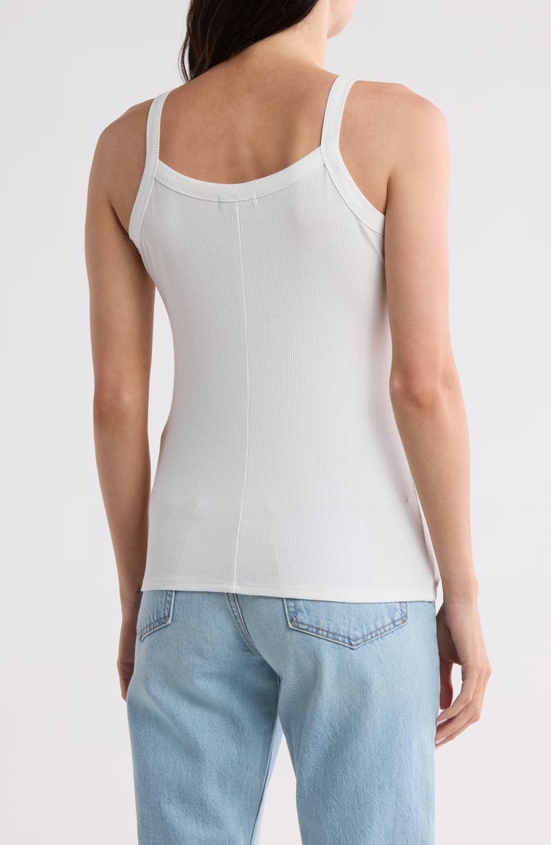 1.STATE Rib Jersey Scoop Neck Tank, Alternate, color, New Ivory