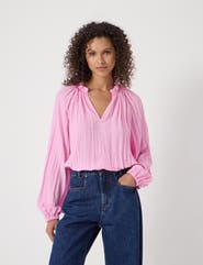 Hush Ruffled Long Sleeve Blouse