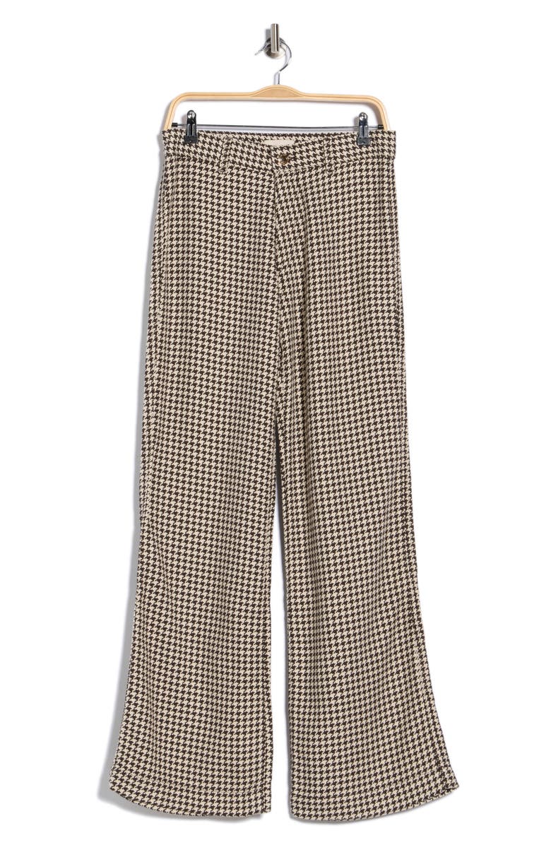 DL1961 Desi Houndstooth Cotton Wide Leg Pants, Alternate, color, Houndstooth