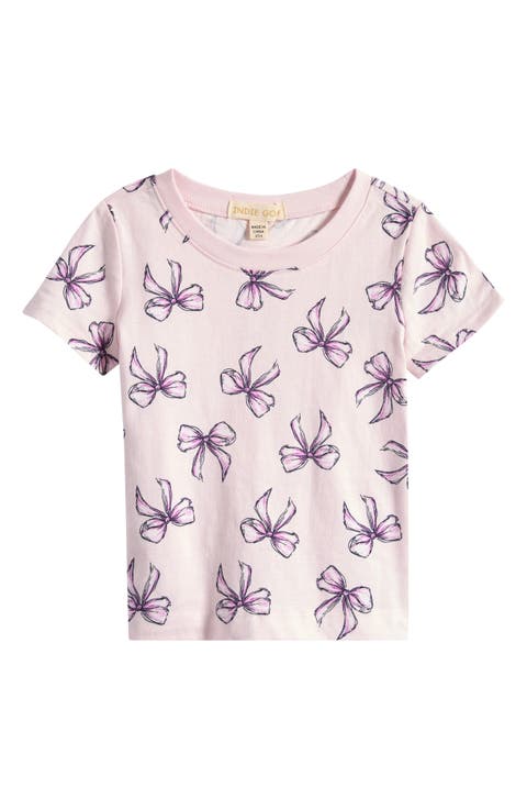 Kids' Bow Printed T-Shirt