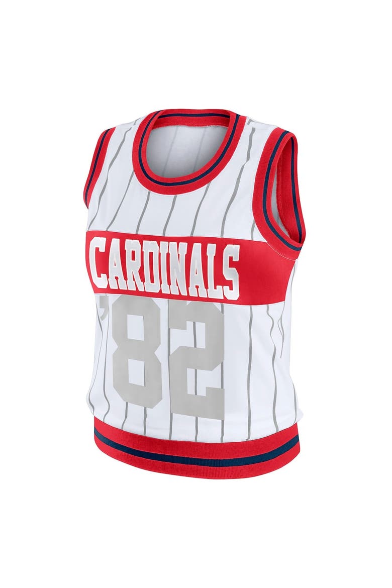Women's WEAR by Erin Andrews  White St. Louis Cardinals Sporty Tank Top, Alternate, color, White