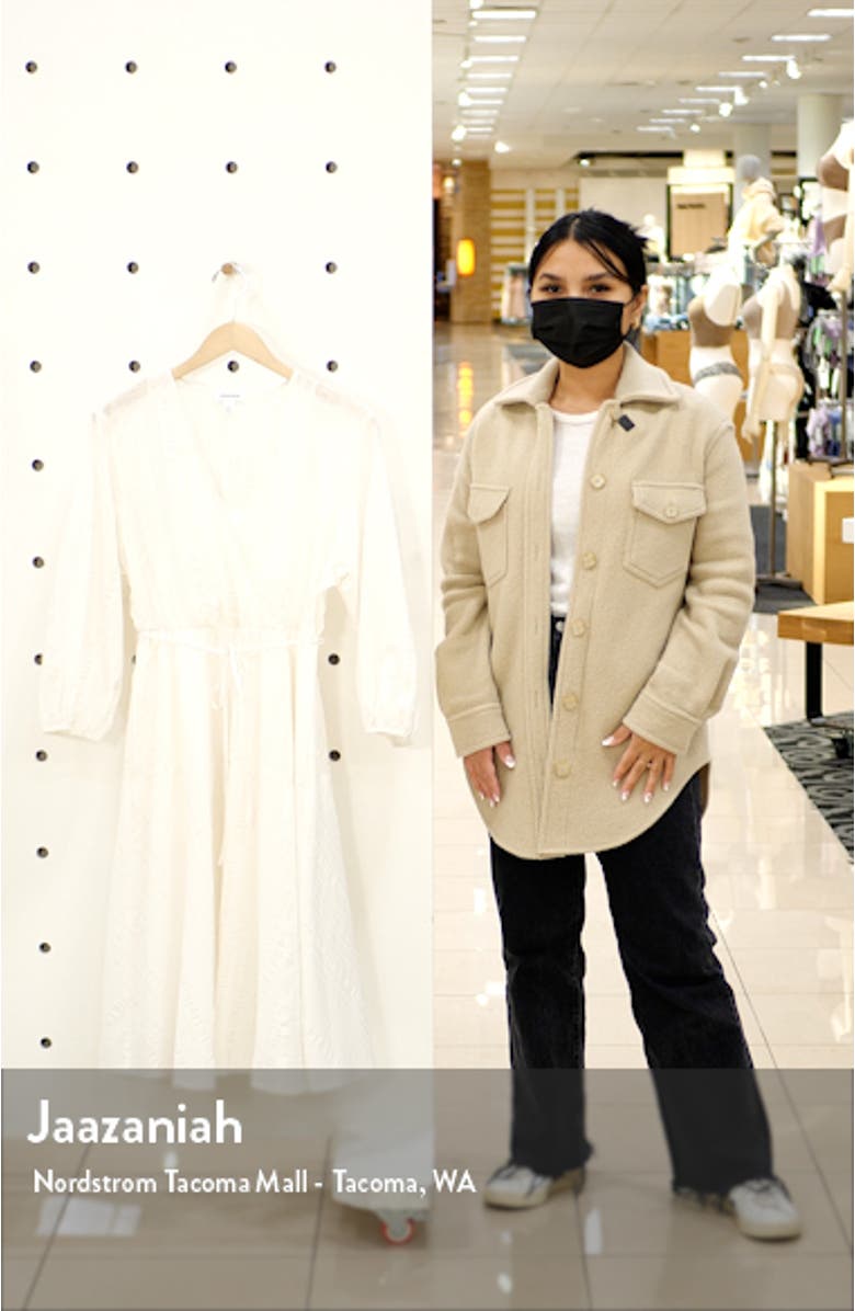 Long Sleeve Faux Wrap Dress, sales video thumbnail