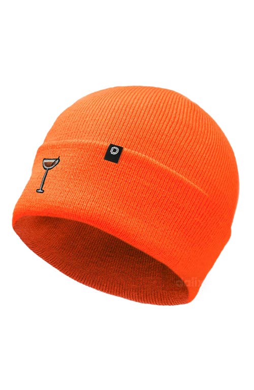Dalix Espresso Martini Beanie Cap In Orange