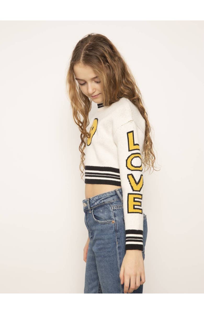 Central Park West Ava Love Smile Crew, Alternate, color, Ivory