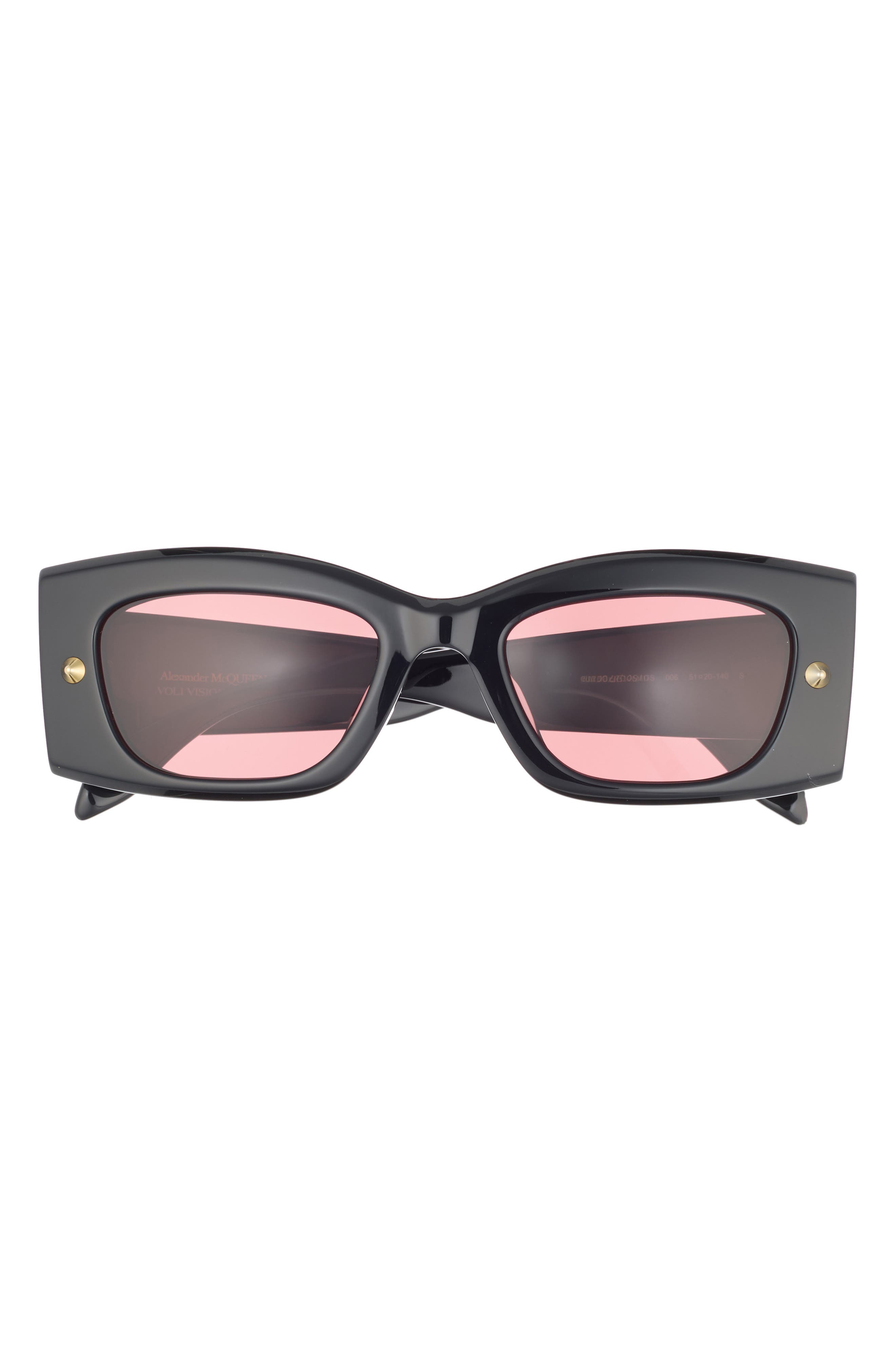 McQueen 51mm Modified Cat Eye Sunglasses
