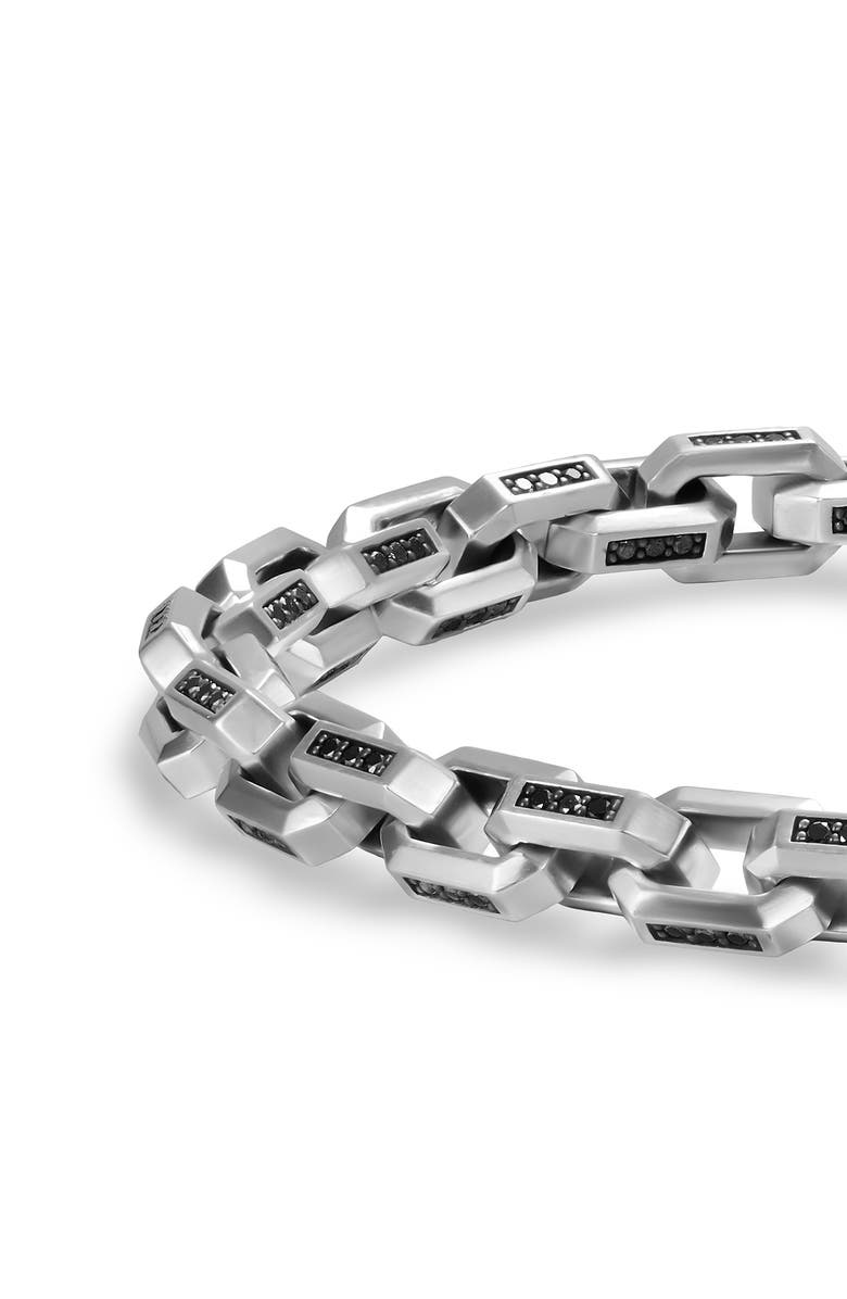 David Yurman Streamline Link Bracelet, Alternate, color, Black Diamond