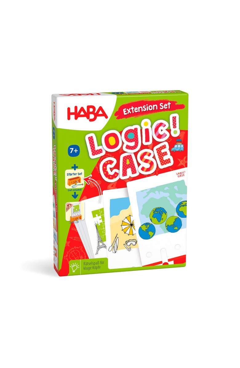 HABA Logic Case Extension Set Vacation & Travel Ages 7+ Travel Games, Learning Toys, Flash Cards for Kids, Brain Teaser Puzzle Games, Alternate, color, Multi