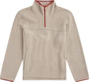 Animal Alfie Contrast Detail Borg Half Zip Fleece Top