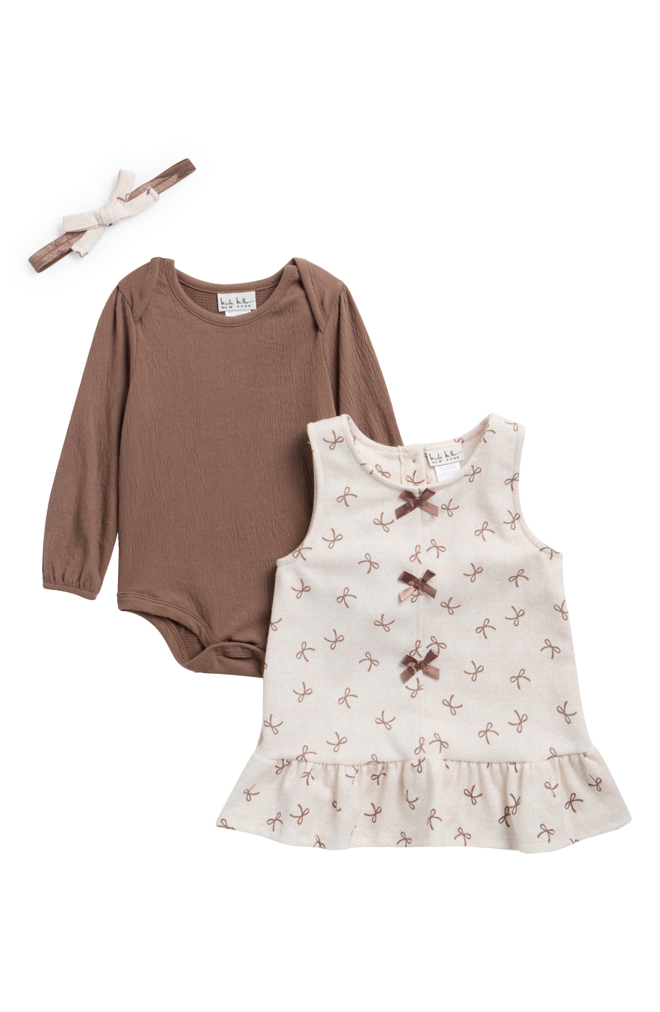 Bodysuit, Dress & Headband Set