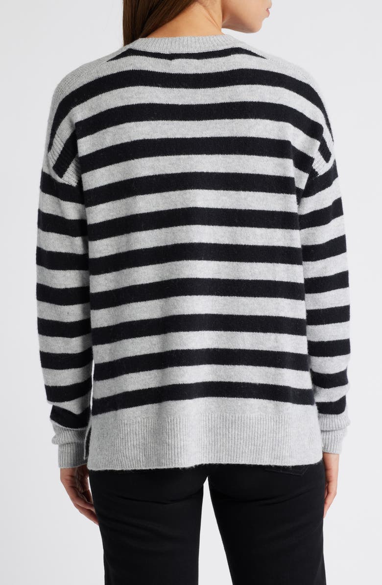 Caslon<sup>®</sup> Stripe Crewneck Sweater, Alternate, color, 