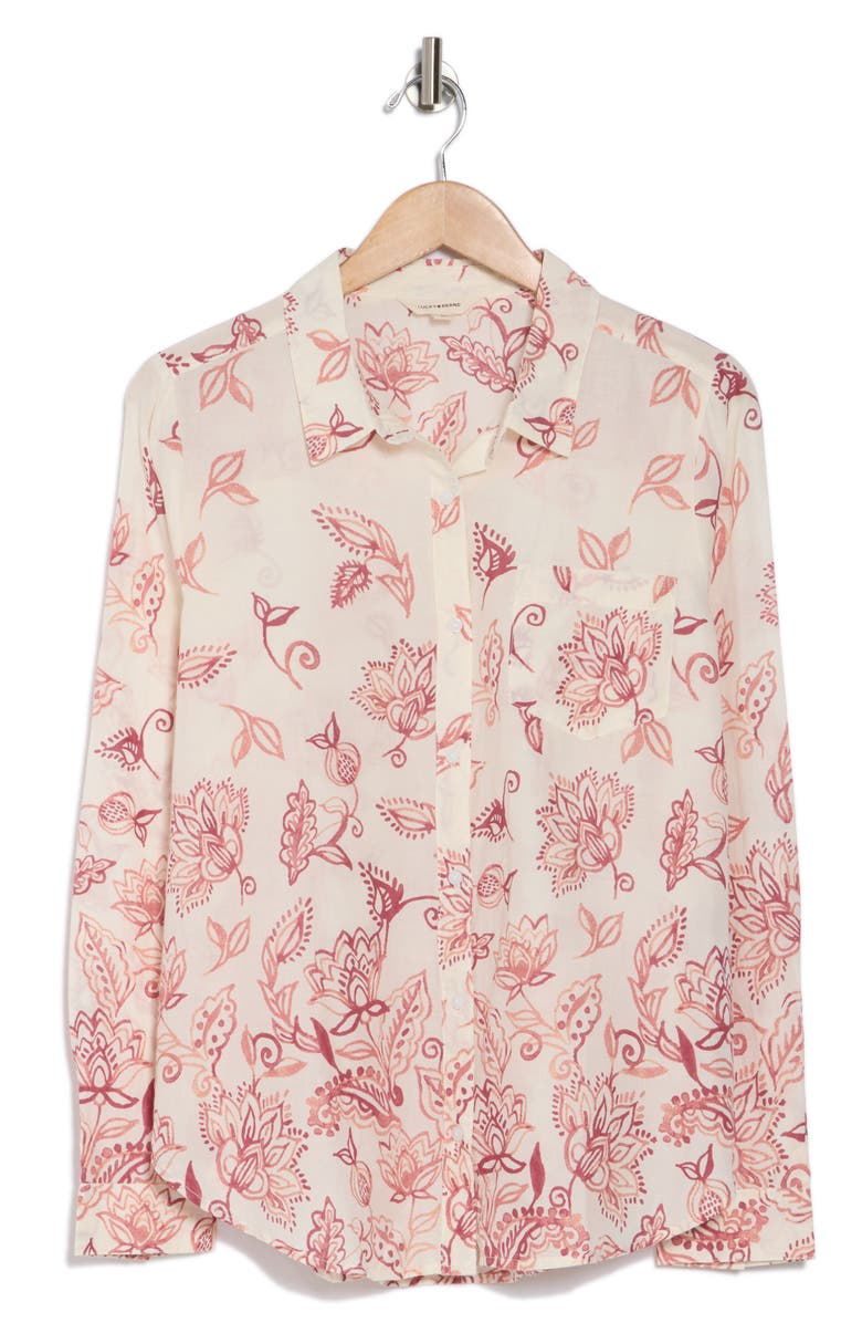 Printed Button-Up Shirt