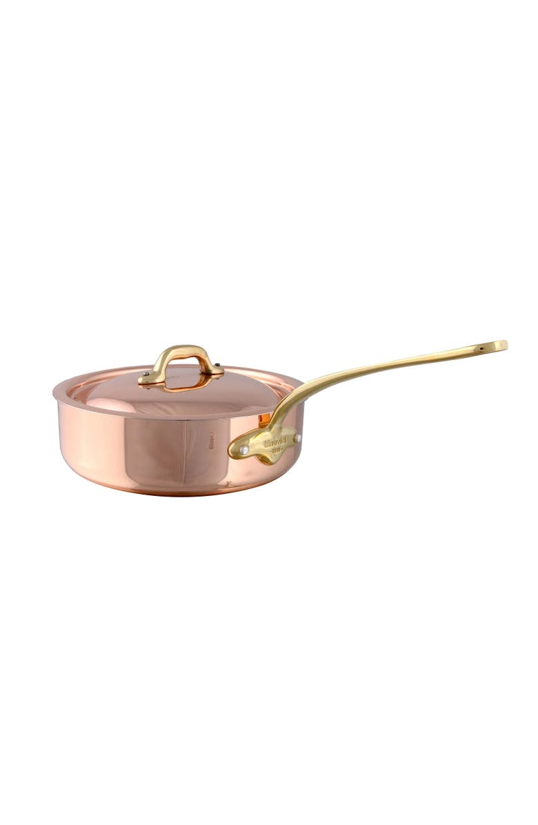 Mauviel M
Heritage M
150 B Copper Saute Pan With Lid, Brass Handle, 3.3-Quart, Main, color, Copper