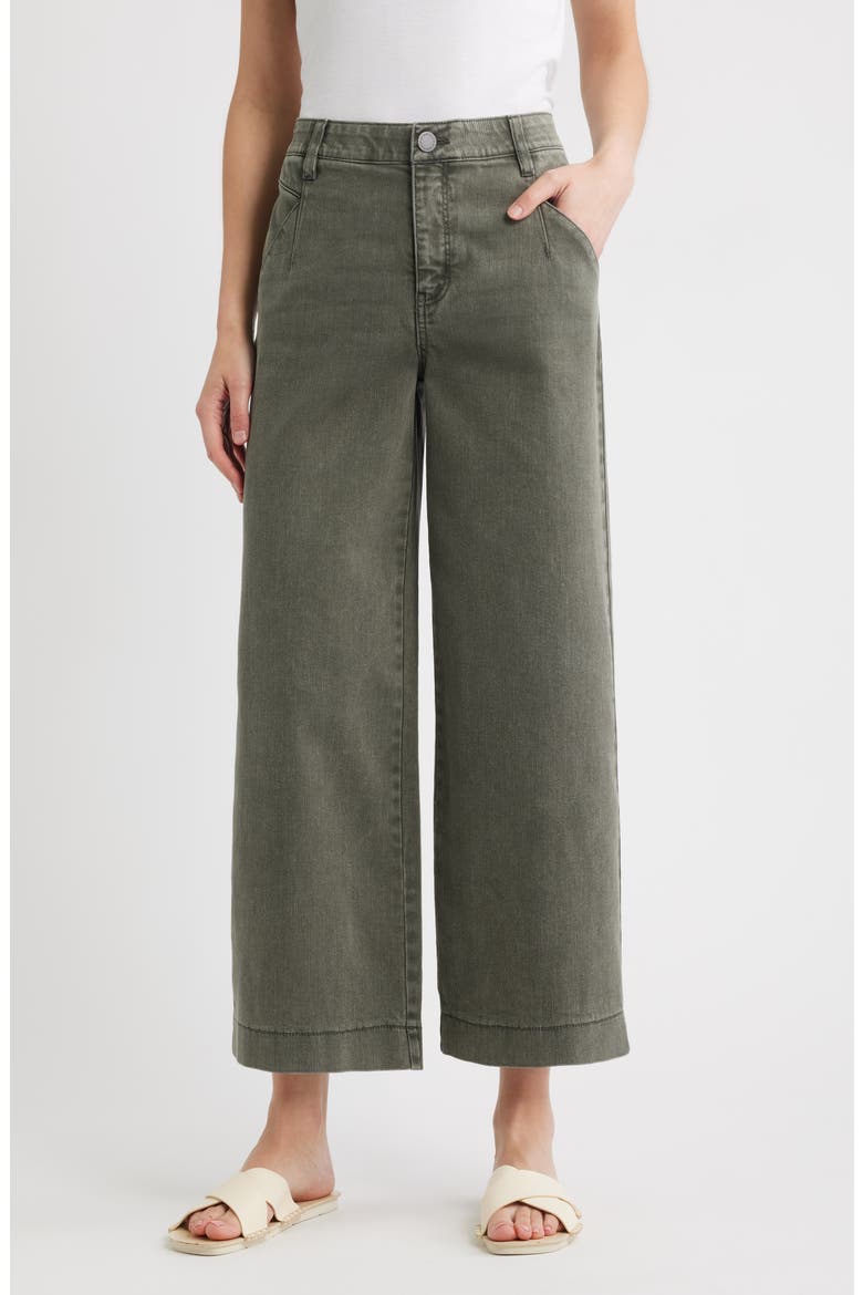 Wyatt Skyrise Washed Ankle Wide Leg Jeans, Main, color, WASHED THYME