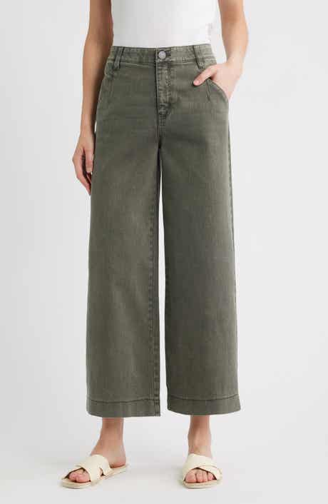 Wyatt Skyrise Washed Ankle Wide Leg Jeans