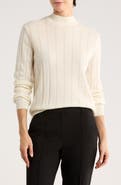 Bruno Magli Wide Rib Wool & Cashmere Sweater