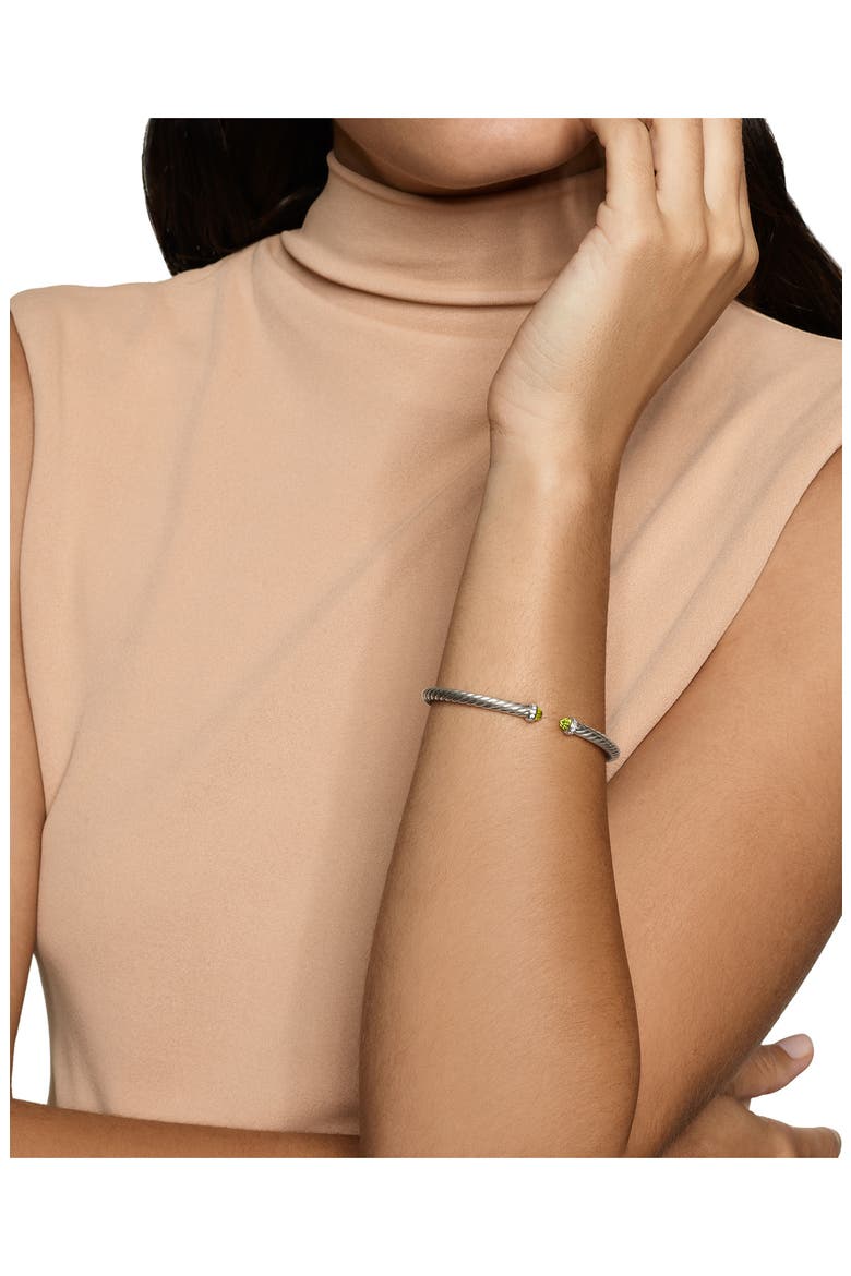 Classic Cablespira® Bracelet, 4mm, Alternate, color, PERIDOT