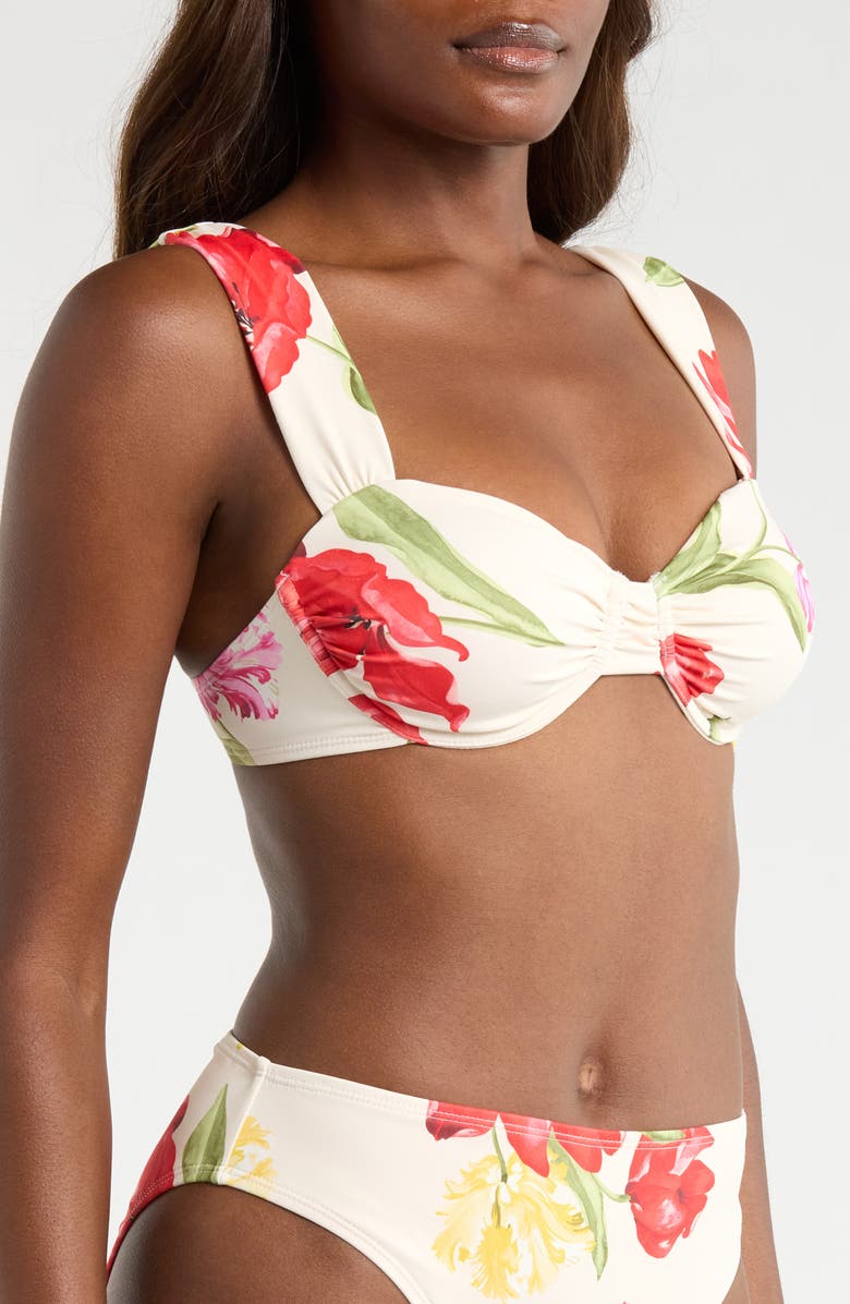 Hutch Underwire Bikini Top, Alternate, color, Ivory/ Multi
