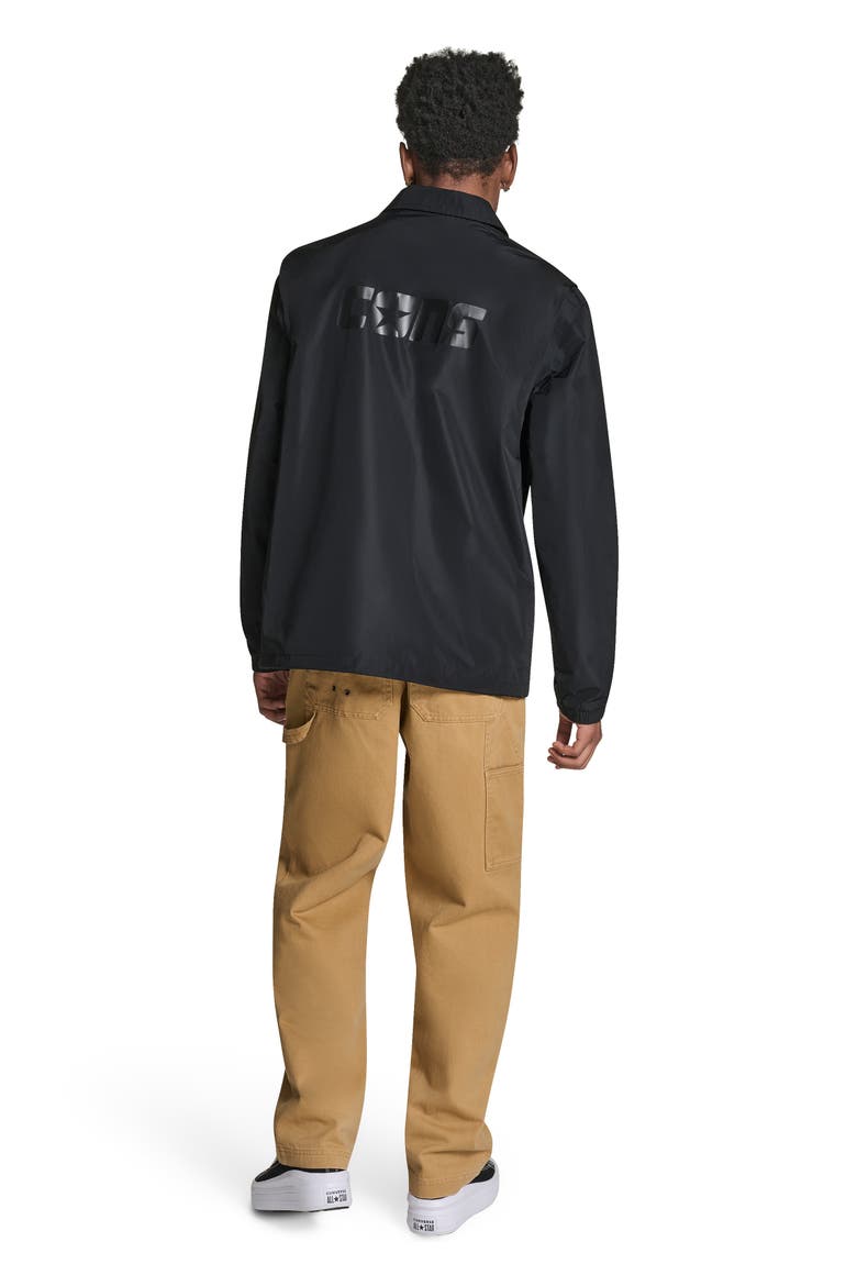 CONS Andover Skate Button Up Jacket, Alternate, color, CONVERSE BLACK