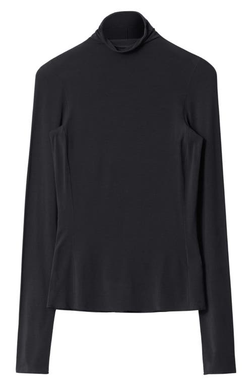 Shop & Other Stories Slim Fit Turtleneck Top In Blue Dark