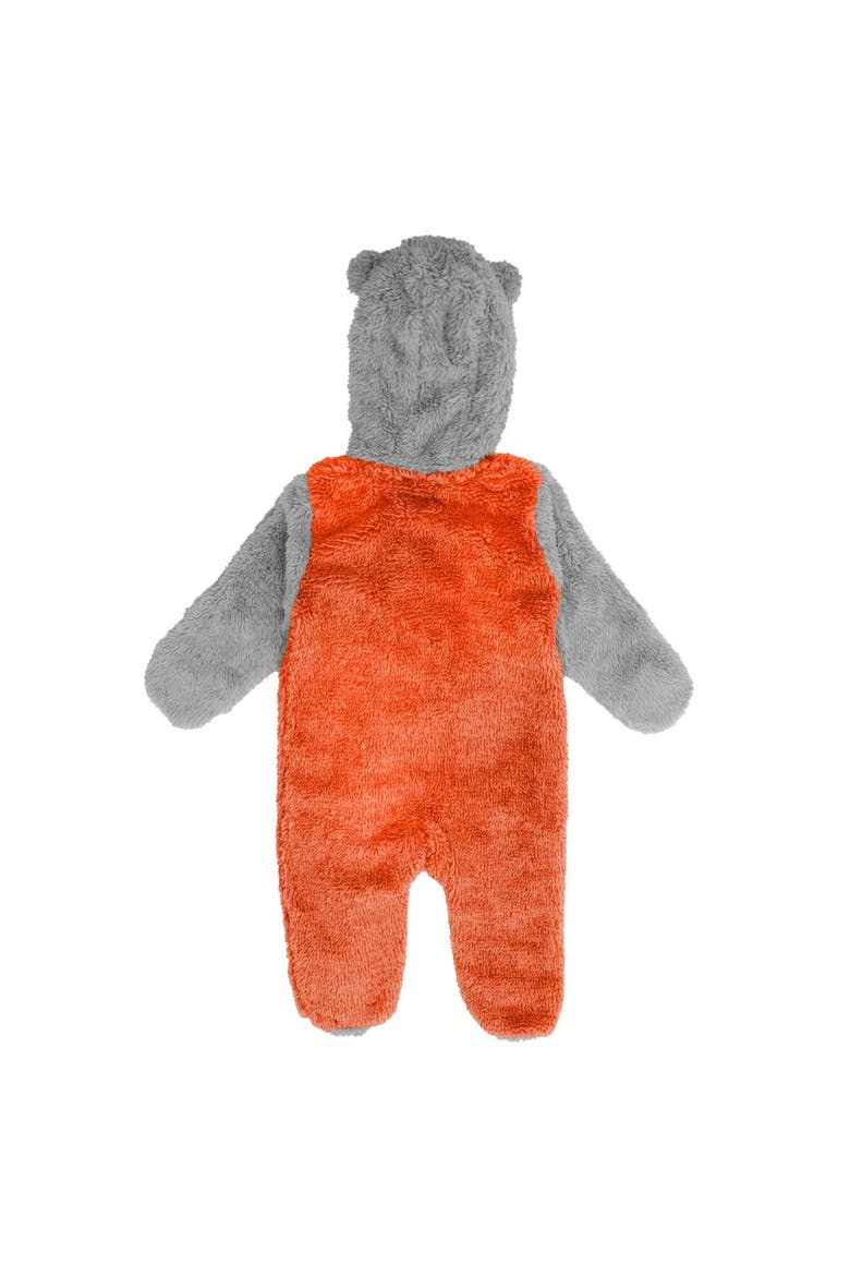 Newborn & Infant Orange Philadelphia Flyers Game Nap Teddy Fleece Bunting Full-Zip Sleeper, Alternate, color, Orange