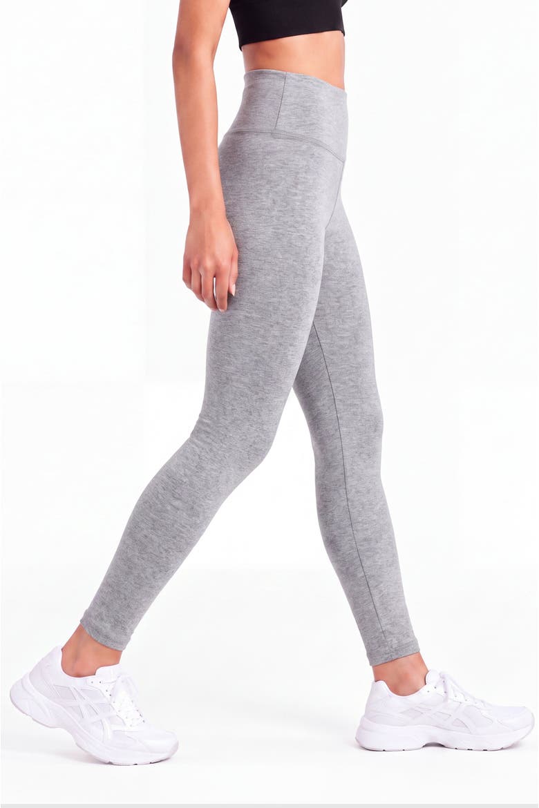 High Waist Yoga Leggings, Alternate, color, Gray